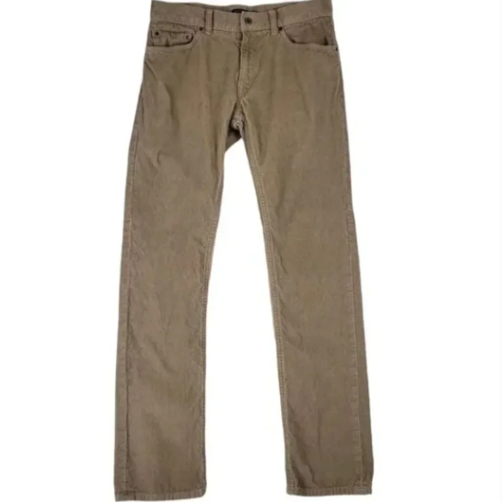 Banana Republic Men's Khaki Tan Straight Leg Corduroy Pants Sz. 40‎